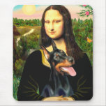 Doberman 1 - Mona Lisa Mouse Pad