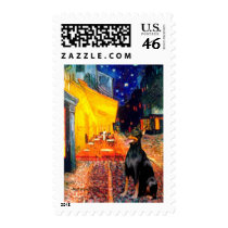 Doberman 1 - Terrace Cafe postage by masterpiecedogs Doberman 1 - Terrace Cafe postage