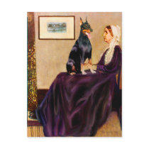 Doberman 1 - Whistlers Mother postcards by masterpiecedogs Doberman 1 - Whistlers Mother postcards