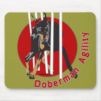 Doberman Agility Weaves mousepads