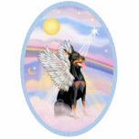 Doberman Angel in Heaven's Clouds photo sculptures