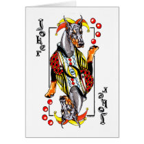 Doberman Black Joker cards