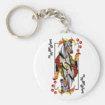 Doberman Black Joker keychains