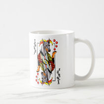 Doberman Black Joker mugs