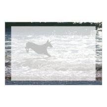 Doberman - Black - Ocean Leap Stationery Design