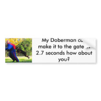 doberman bumper sticker bumper stickers