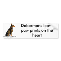 doberman bumper sticker bumper stickers