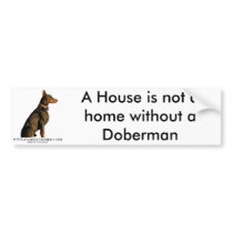 doberman bumper sticker bumper stickers