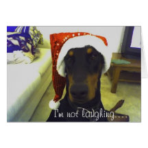 Doberman Christmast card