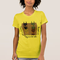 Doberman colors tee shirts