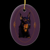 Doberman customizable ornament ornaments