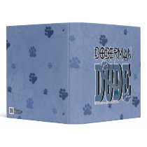 Doberman DUDE Vinyl Binders
