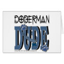 Doberman Dude card