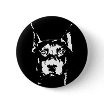 Dobermann-Geschenke - Knopf buttons