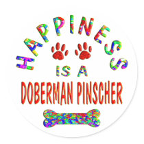 Doberman Happiness stickers by TLArnold4 Doberman Happiness stickers