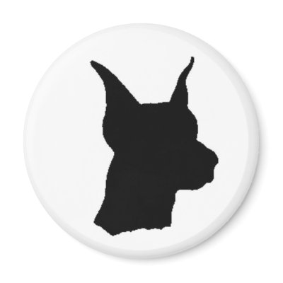 Doberman Pinscher Head Silhouette Magnent