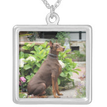 Doberman - In the Church Garden Jewelry