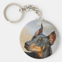 Doberman Keychain