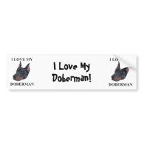 Doberman Love bumper stickers by Joee3030 Doberman Love bumper stickers