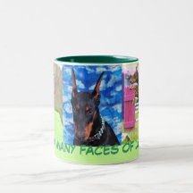 Doberman Love Coffee Mugs
