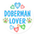 DOBERMAN LOVER stickers by TLArnold4 DOBERMAN LOVER stickers