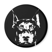 Doberman Magnet by pupaya Doberman Magnet