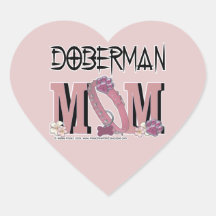 Doberman MOM Stickers