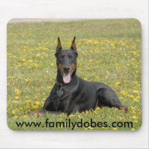 Doberman mousepad black mousepads
