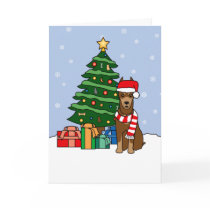 Doberman Pinscher and Christmas Tree cards by khocker Doberman Pinscher and Christmas Tree cards