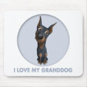Doberman Pinscher (Black and Tan) Granddog mousepad