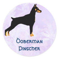 Doberman Pinscher - Black Body Sticker