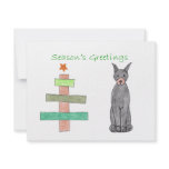 Doberman Pinscher Black Stick Tree Custom Invitations