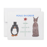 Doberman Pinscher Brown Peace On Earth Custom Invitations