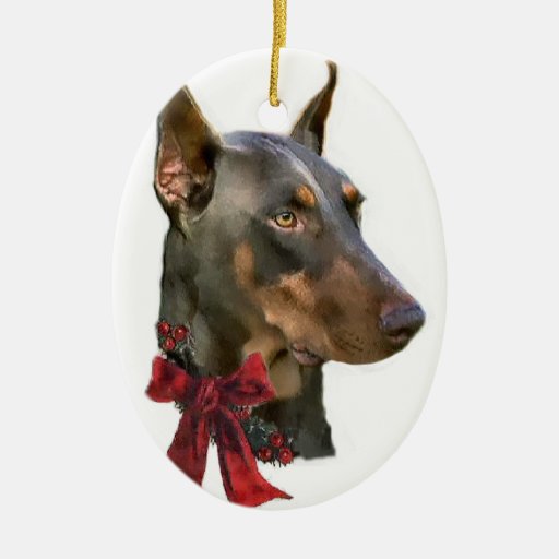 doberman pinscher christmas gifts ornament zazzle doberman pinscher christmas gifts ornament zazzle