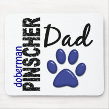 Doberman Pinscher Dad 2 Mouse Pads
