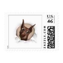 Doberman Pinscher (Fawn) Busting Out - Customized postage by cartoondogs Doberman Pinscher (Fawn) Busting Out - Customized postage