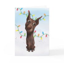 Doberman Pinscher (Fawn) Christmas cards by cartoondogs Doberman Pinscher (Fawn) Christmas cards