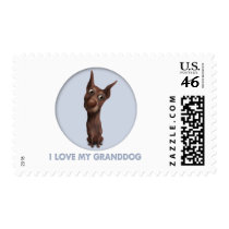 Doberman Pinscher (Fawn) Granddog postage by cartoondogs Doberman Pinscher (Fawn) Granddog postage