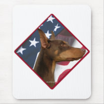 Doberman Pinscher Flag 2 mousepads by GreyWolfCreation Doberman Pinscher Flag 2 mousepads