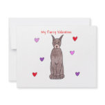 Doberman Pinscher Furry Valentine Personalized Announcement