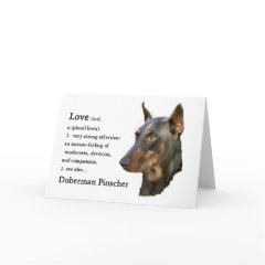 Doberman Pinscher Gifts card