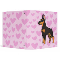 Doberman Pinscher Love (pointy ears) Binder