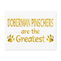 Doberman Pinscher postcards