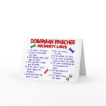 DOBERMAN PINSCHER Property Laws 2 Greeting Card