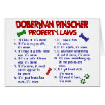 DOBERMAN PINSCHER Property Laws 2 Greeting Card