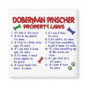 DOBERMAN PINSCHER Property Laws 2 magnets