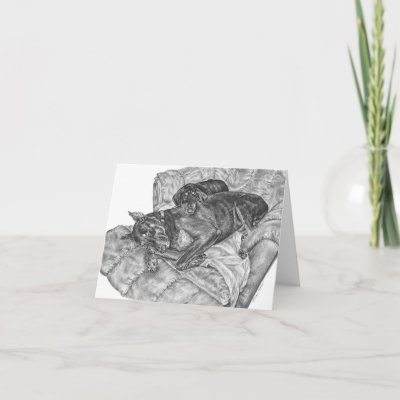 Drawing Artists on Doberman Pinscher   Puppy Drawing By Kelli Swan Cards From Zazzle Com