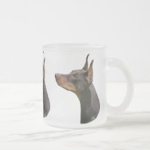 Doberman Pinscher- red/brown head Mug