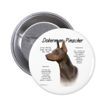 Doberman Pinscher (red) History Design