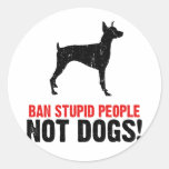 Doberman Pinscher Round Stickers